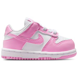 Nike Dunk Low N - Girls' Toddler - White/Pink Rise