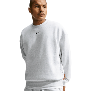 Nike Solo Basketball Long Sleeve Concept Crew - Men's - Birch Heather/Black