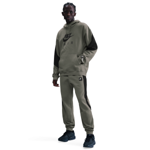 Nike Air Fleece Joggers - Men's - Black/Black/Light Army