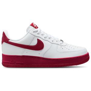 Nike Air Force 1 Low '07 - Men's - White/Mtlc Silver/Team Red
