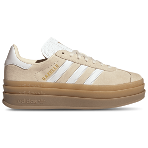 adidas Originals Gazelle Bold - Girls' Grade School - White/Wonder White/Gold Metallic