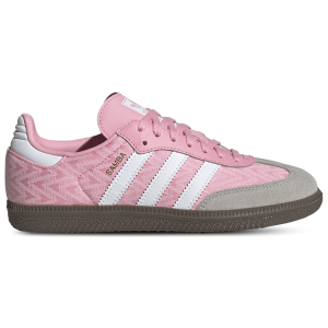 adidas Originals Samba - Girls' Grade School - Ftwr White/Light Pink/Gum