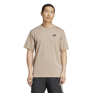 adidas Essentials Short Sleeve T-Shirt - Men's - Chalky Brown/Black