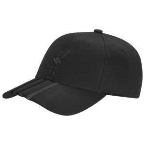 adidas Liverpool FC Baseball Cap - Adult - Black/Black