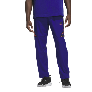 adidas CrazyLite Woven Basketball Pants - Men's - Mystery Ink/Black/Solar Turbo