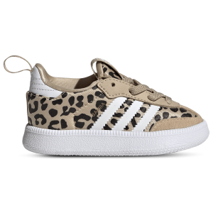 adidas Originals Samba Quickon - Boys' Toddler - Magic Beige/Footwear White/Coere Black