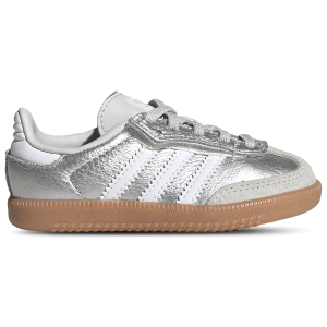adidas Originals Samba - Girls' Toddler - Silver/White