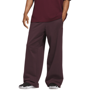 adidas Basketball Fleece 3-Stripe Pants - Men's - Shadow Maroon