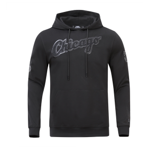 Pro Standard Chicago White Sox Triple Black Dk PO Hoodie - Men's