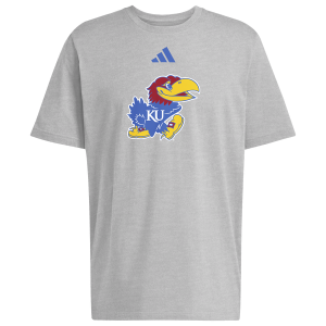 adidas Jayhawks Graphic T-Shirt - Men's - Gray