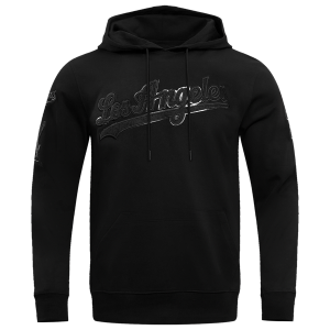 Pro Standard Los Angeles Dodgers Triple Black Dk PO Hoodie - Men's