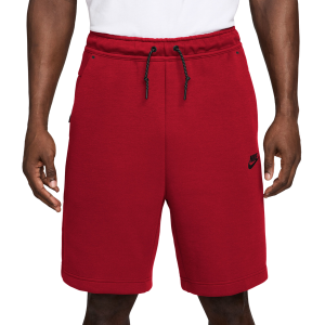 Nike Tech Fleece Shorts - Men's - Gym Red/Black