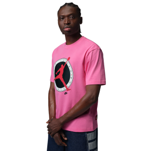 Jordan Flight Club Short Sleeve Crew - Men's - Pink/Red