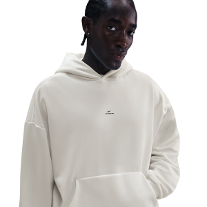Nike Standard Issue Brushed Pullover Hoodie - Men's - Sail/Black