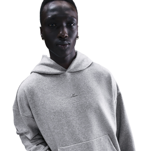 Nike Standard Issue Brushed Pullover Hoodie - Men's - Black/Dark Grey Heather