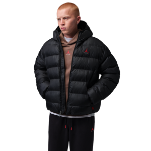 Jordan Brooklyn Puffer Jacket - Men's - Black/Uni Red