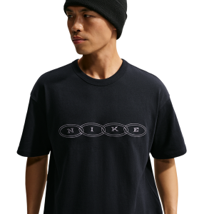 Nike Loose Fit Premium Essential Embroidered T-Shirt - Men's - Black