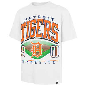 47 Brand Tigers Foundational T-Shirt - Men's - White