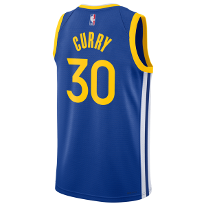 Nike NBA Warriors Swingman Icon Edition Jersey - Men's - Yellow/Blue