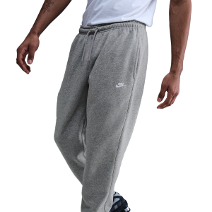 Nike Club Cuff Fleece Pants - Men's - White/Dk Grey Heather/Lt Smoke Grey