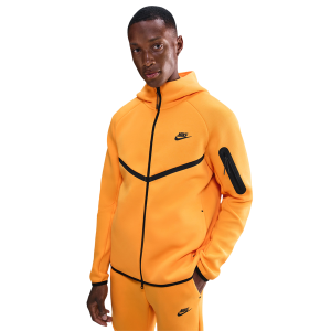 Nike NRG Tech Fleece Full Zip Windrunner Hoodie - Men's - Orange/Black