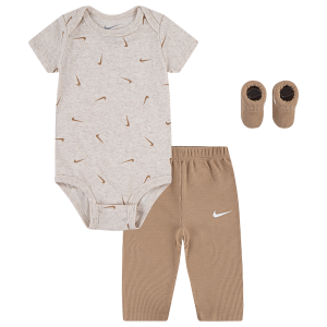 Nike 3 Pack Bodysuit & Waffle Pants - Boys' Infant - Tan