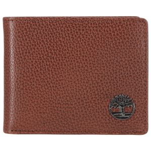 Timberland Metal Tree Logo Passcase Wallet - Men's - Cognac