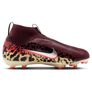 Nike JR Zoom Superfly 10 Acad FG/MG - Boys' Grade School - Burgundy Crush/Metallic Silver/University Red