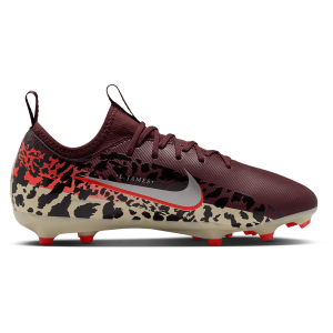 Nike JR Zoom Vapor 16 Academy FG/MG - Boys' Grade School - Burgundy Crush/Metallic Silver/University Red