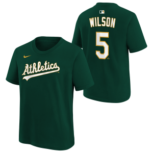 Nike MLB Athletics Kids Name & Number T-Shirt - Youth - Green