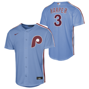 Nike MLB Phillies Kids Away Jersey - Boys' Grade School - Blue