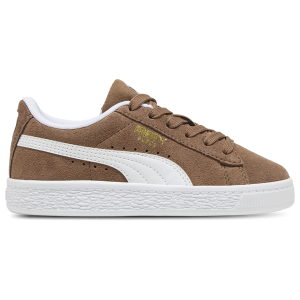 PUMA Suede Classic - Boys' Preschool - White/Brown