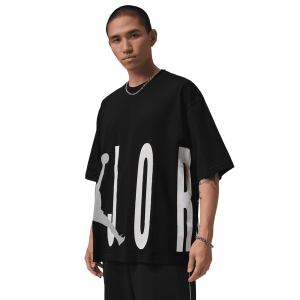 Jordan Torso Stretch Oversized Short Sleeve Crew - Men's - Black/Wolf Grey