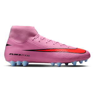 Nike Zm Superfly 10 Academy AG - Men's - Black/Magic Flamingo/Total Crimson
