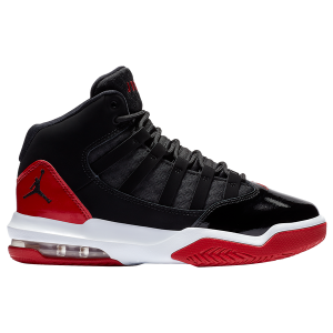 Jordan Max Aura - Boys' Grade School - Black/Gym Red/Black