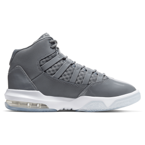 Jordan Max Aura - Boys' Grade School - White/Cool Grey/Black