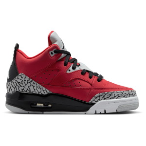 Jordan Son of Mars Low - Boys' Grade School - Black/Grey Mist/Fire Red