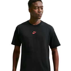 Nike NSW M90 Short Sleeve Swoosh World T-shirt - Men's - Black/Red