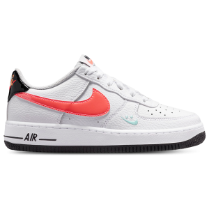Nike Air Force 1 - Boys' Grade School - Black/White/Flash Crimson