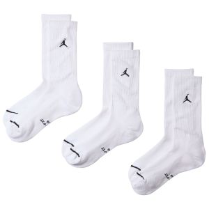 Jordan Everyday 3 Pack Cushion Crew Socks - Men's - White/White