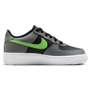 Nike Air Force 1 Low - Boys' Grade School - Black/Lime Blast/Smoke Grey