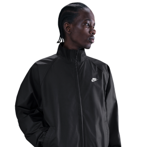 Nike CLUB ROSCOE FZ JACKET - Men's - White/Black