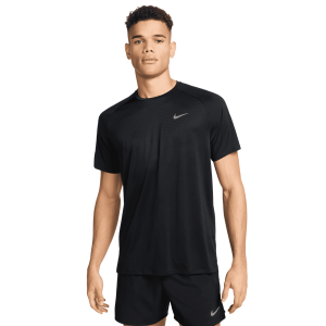 Nike Dri-FIT ADV STRIDE SS TOP - Men's - Black/Reflective Silv