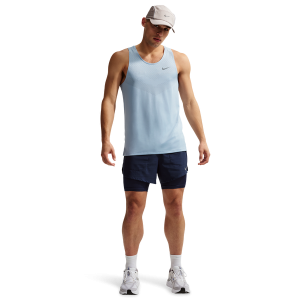 Nike Dri-FIT ADV STRIDE TANK - Men's - Lt Armory Blue/Reflective Silver