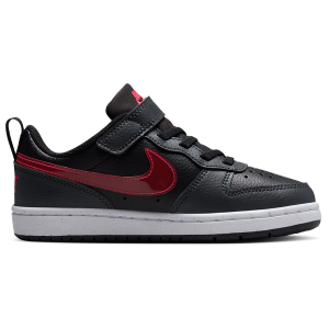Nike Court Borough Low JES - Boys' Preschool - Black/Anthracite/University Red