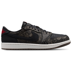 Jordan AJ 1 Retro Low OG LS - Men's - University Red/Black/Palomino