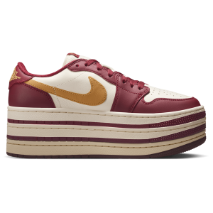 Jordan Air Jordan 1 Triple Stack - Women's - Team Red/Pale Ivory/Sanded Gold