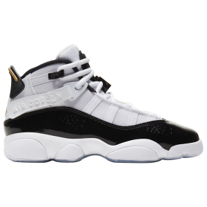 Jordan 6 Rings - Boys' Grade School - Black/Metallic Gold/White
