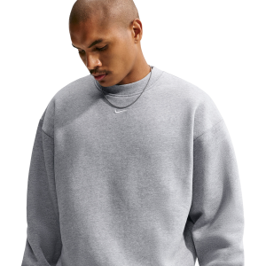 Nike Solo Basketball Long Sleeve Concept Crew - Men's - Gray/White