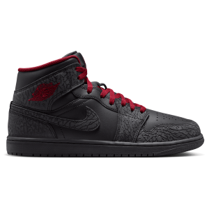 Jordan AJ 1 Mid SE - Men's - Tough Red/Black/Black
